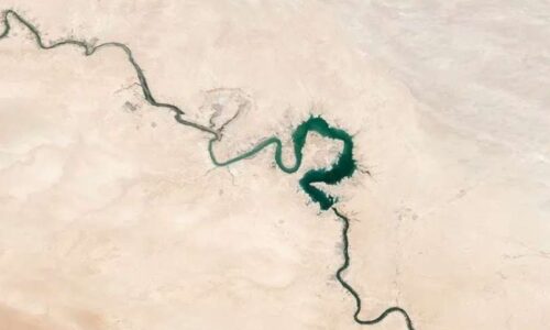 ¿Se acerca el fin del mundo? El río Éufrates forma Omega