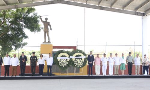 En Camarón de Tejeda, México y Francia refrendan su amistad y fraternidad