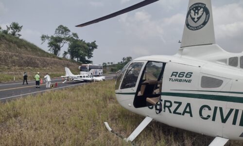 Aterriza de emergencia aeronave en Toromoxtle