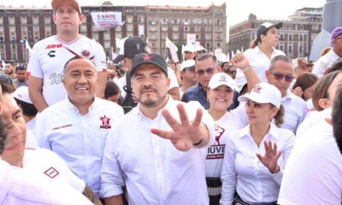 Zenyazen llegó con más de 8 mil maestros veracruzanos al zócalo capitalino de la CDMX