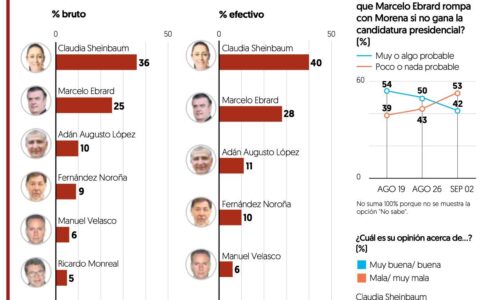 Se perfila Sheinbaum como la ganadora de la encuesta de Morena