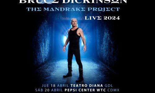 Bruce Dickinson anuncia sus primeros conciertos en México para presentar su álbum solista: The Mandrake Project