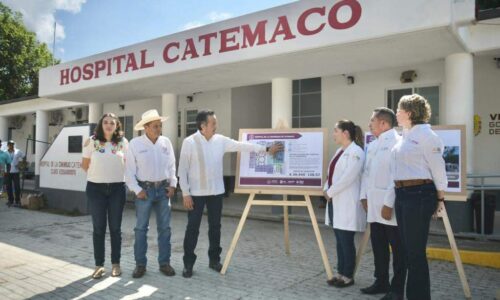Con la 4T realizamos una inversión histórica en el Hospital de Catemaco