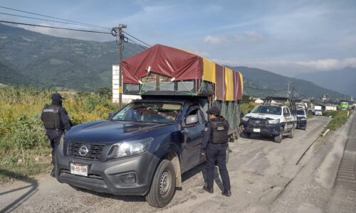 Garantizan Operativos de SSP seguridad en zona de Maltrata