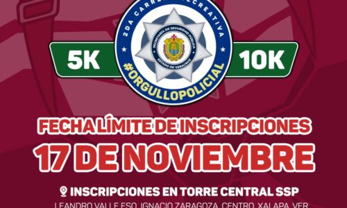 2ª Carrera “Orgullo Policial 2023”, aún tiene lugares y aquí te presentamos los módulos para inscribirte