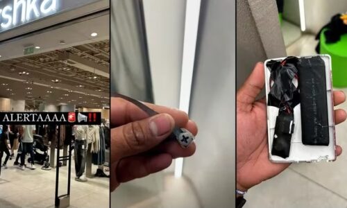 Clientes alertan sobre posible cámara oculta en Bershka durante el Buen Fin