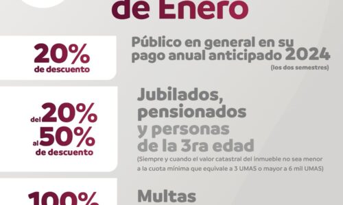 Anuncia Ayuntamiento de Emiliano Zapata descuentos por Pago Anticipado del Predial 2024