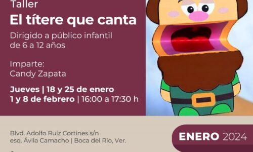 Realiza IVEC el taller para infancias “El títere que canta” en la Casa Museo Agustín Lara