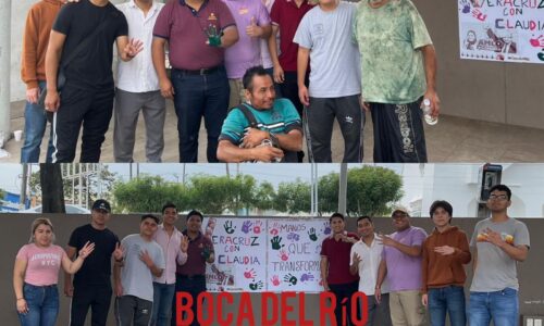 Jóvenes de Veracruz se suman a Claudia Sheinbaum para seguir con la transformación