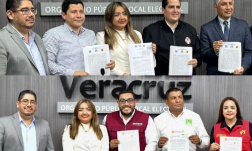 OPLE Veracruz recibe solicitudes de registro para coaliciones en la elección a diputaciones locales