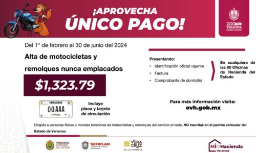 De febrero a junio podrás emplacar tu moto o remolque sin pagar años anteriores