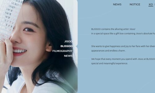 Jisoo lanza su propia compañía: BLISSOO, un espacio de felicidad
