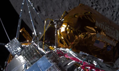 Odysseus, el primer módulo lunar privado en tocar la superficie lunar