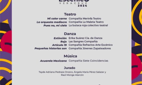 La Secretaría de Cultura de Veracruz presenta los resultados de la convocatoria Encuentro Escénico Veracruz