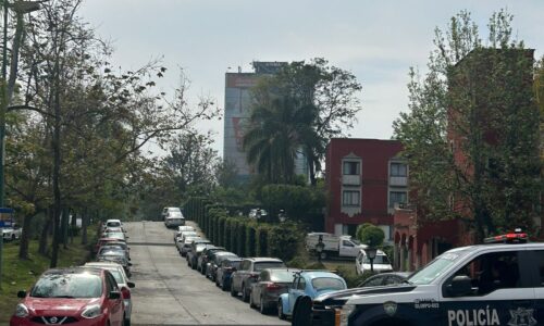 Operativo de SSP en Torre Animas por presunta bomba