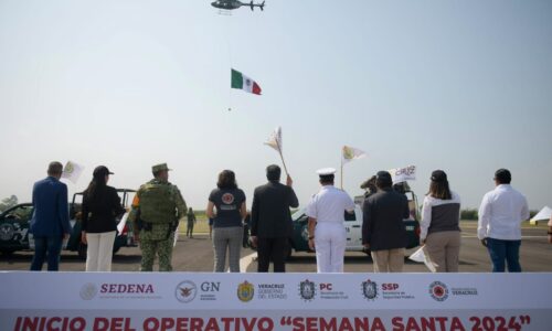 Inicia operativo Semana Santa; más de 11 mil elementos cuidarán a los viajeros en Veracruz