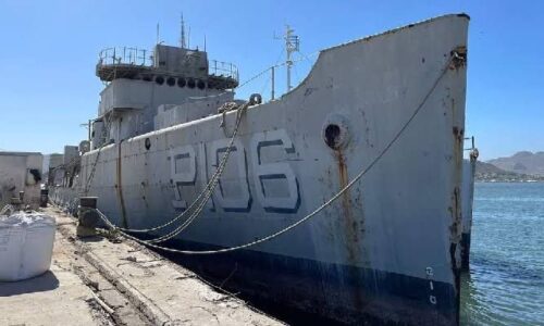Se hunde buque en Sonora para crear arrecife artificial