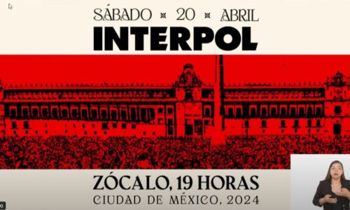 Interpol ofrecerá concierto gratuito en el Zócalo Capitalino el 20 de abril