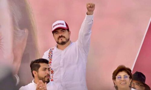 Zenyazen Escobar, invitado al arranque de campaña de la candidata a gobernadora, Rocío Nahle
