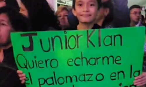 Niño se vuelve viral después de echarse un palomazo con Junior Klan