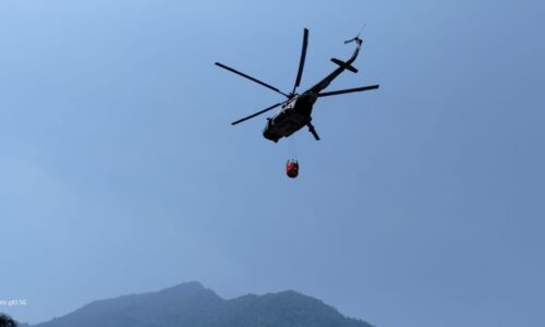 Se integran operaciones aéreas en atención al incendio de Río Blanco
