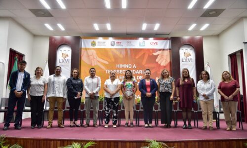 Presentan en el Congreso el Himno a Telesecundaria en Lengua de Señas Mexicana
