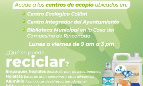 Participa en el Programa de Reciclaje ECOCE AC en sedes de Emiliano Zapata