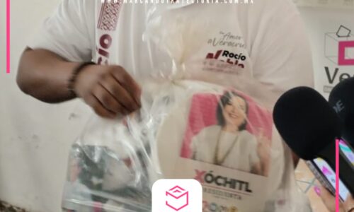 Morena presenta queja contra candidato por entrega de despensas en Veracruz