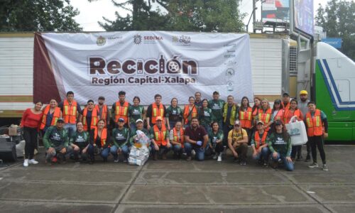 Reciclón Xalapa reúne 63 toneladas de residuos sólidos urbanos este sábado