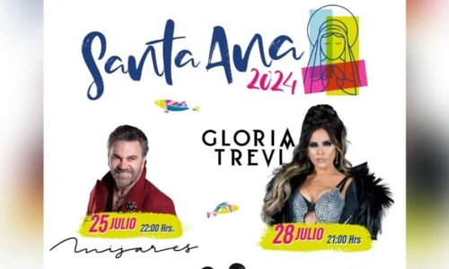 Mijares, Gloria Trevi y Mariana Seoane en fiesta de Santa Ana 2024