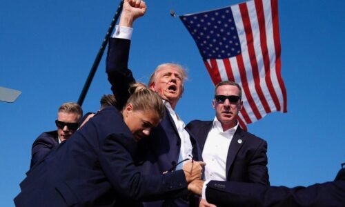 Donald Trump agradece al servicio secreto tras atentado en Pensilvania