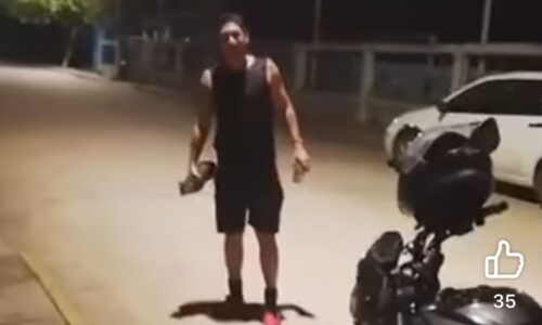 Difunden video de sujeto aventando un gato por los aires