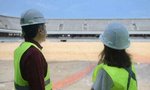 Recorre Cuitláhuac García y Rocío Nahle obras del Estadio e Ilustre Instituto Veracruzano