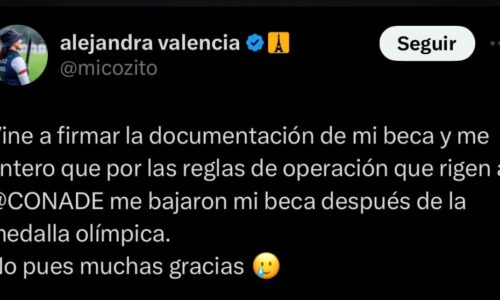 Indignación por reducción de beca a la medallista olímpica Alejandra Valencia