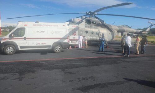 La Secretaría de Salud y Servicios de Salud de Veracruz, informan que esta tarde en coordinación con SEMAR y Protección Civil
