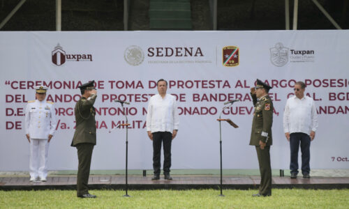 Respalda Veracruz coordinación con fuerzas federales; recibe nuevo mando militar