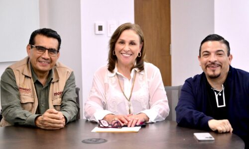 Se reúne Rocío Nahle con presidente de JUCOPO y delegado de Bienestar