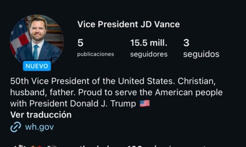 Usuarios reaccionan ante el polémico follow a cuentas oficiales a Trump y Vance