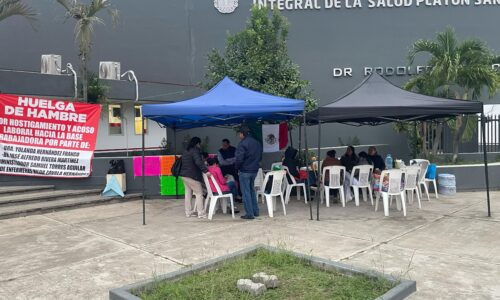 Huelga de hambre de enfermeras en Platón Sánchez