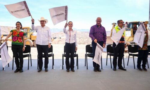 AMPLIACIÓN DE LA CARRETERA BAVISPE-NUEVAS CASAS GRANDES EN SONORA* -O-  *PRESIDENTA CLAUDIA SHEINBAUM ENCABEZA EL INICIO DE LA CONSTRUCCIÓN DE LA CARRETERA BAVISPE-NUEVAS CASAS GRANDES EN SONORA