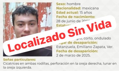 Encuentran sin vida a Víctor Emanuel Cano Jiménez, joven reportado como desaparecido en Xalapa