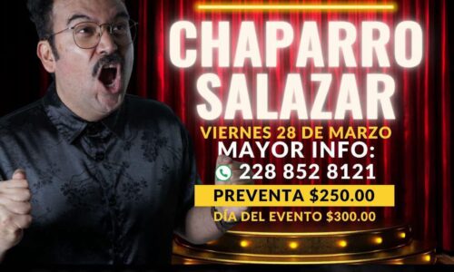 Chaparro Salazar hará reír a Xalapa con su stand-up
