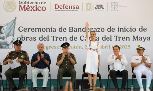 BANDERAZO DE INICIO DE OBRAS DEL TREN DE CARGA DEL TREN MAYA