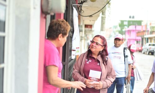 Casa por casa, escuchando a la gente, Daniela Griego construye la ruta de la continuidad por la transformación de Xalapa