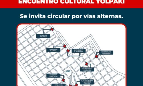 El H. Ayuntamiento de Veracruz informa sobre el cierre vial por el primer desfile del “Encuentro Cultural Yolpaki”