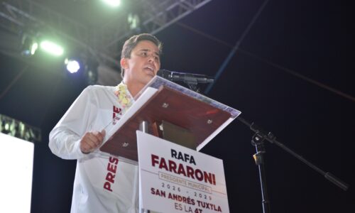 “No daremos ni un paso atrás en la lucha por la justicia, el bienestar y la dignidad, transformaremos a San Andrés Tuxtla para siempre”: Rafa Fararoni