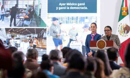 LA ELECCIÓN JUDICIAL FUE UN ÉXITO, VOTARON CERCA DE 13 MILLONES DE PERSONAS; MÁS DEL DOBLE QUE LA CONSULTA DE JUICIO A EXPRESIDENTES Y DE LOS VOTOS QUE OBTUVO LA OPOSICIÓN HACE UN AÑO: PRESIDENTA CLAUDIA SHEINBAUM
