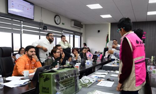 Consejo General del OPLE Veracruz realiza sesión de cómputos municipales de Mecatlán, Hidalgotitlán, Tuxtilla y Texhuacán