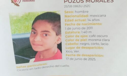 No aparece menor en Xico; “salió por galletas”, dicen sus tíos