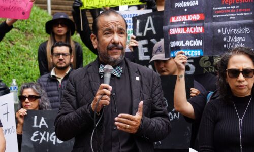 Marchan contra prórroga del rector en la UV